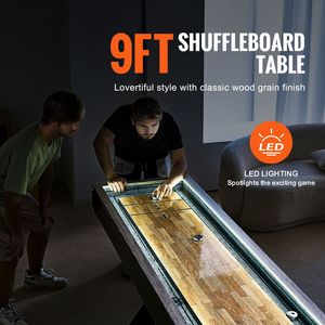 Tavolo da Shuffleboard LED da 9 Piedi, Set di Gioco 2-in-1 per Famiglia, Shuffleboard e Bowling per un'Esperienza di Gioco Perfetta - Product Image 2
