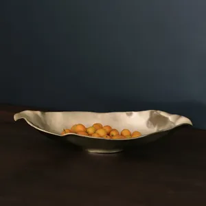 Premium Eco-Friendly Handcrafted Metal Bowl Hammered Artisan Texture Modern <b>Restaurant</b> Hotel Resort Table <b>Decoration</b> Elegant - Product Image 1
