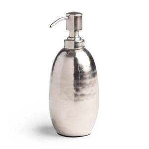 Galvanized Metal <b>Soap</b> Dispenser With Pump <b>Wash</b> Embossed Oval Design Bathroom Use for Modern Bathrooms Homes & Hotels Cleaner Use - Product Image 2