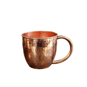 Mug en cuivre martelé de style élégant avec poignée en laiton, accessoires de maison en cuivre, poignée en cuivre écologique pour boissons à bon prix - Product Image 2