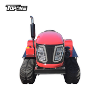 Topone TT100 Fabrik Bestpreis 100PS Raupenlader Traktor mit Gummiketten Motor Lager Pumpe & Getriebe - Hohe Effizienz
