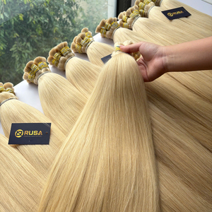 ผมแท้เวียดนาม 100% แบบขายส่ง ปริมาณมาก เกรดซุปเปอร์ดับเบิ้ลดรอว์น ปลายผมหนา สี 613 - Product Image 1