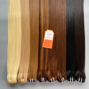 High Quality 8-Inch to <b>40</b>-Inch Vietnamese Human Hair Extensions Full Cuticle Aligned Weft Hair Bone Straight - Product Image 4