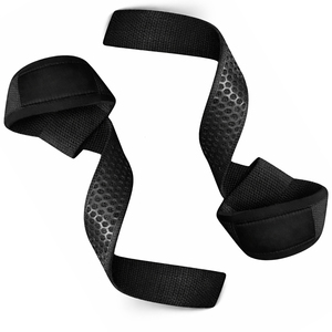 Sangles de musculation professionnelles réglables, antidérapantes, respirantes, en néoprène et coton, haute résistance, unisexe, sans élasticité, pour soulevés de terre - Product Image 4