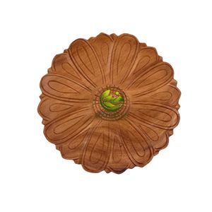 Bandeja de Servir de Madera Floral Art Deco Hecha a Mano, Rectangular/Ovalada, para Té y Pasteles, Madera Natural, Decorativa para el Hogar y la Cocina, Venta al Por Mayor - Product Image 5