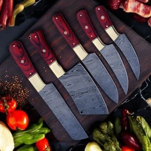 Juego de Cuchillos de Cocina de Lujo con Hojas de Acero Inoxidable de Alta Calidad y Mangos Suaves y Cómodos para Chefs Profesionales - Product Image 4