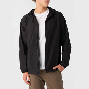 Chaqueta Cortavientos Impermeable con Capucha para Hombre, Plegable, de Lona, con Impresión de Logotipo Personalizado, Diseñada para Ciclismo, Running y Actividades al Aire Libre - Product Image 3