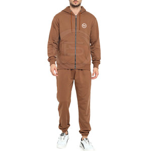 Nouvel ensemble de survêtement homme hiver à capuche, respirant, léger, 100% coton, design 2-en-1, grandes tailles, logo personnalisé, pour usage extérieur - Product Image 1