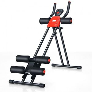 Equipo de Ejercicio para el Hogar, Entrenador Abdominal Power Plank con Monitor LCD y Ruedas - Product Image 1