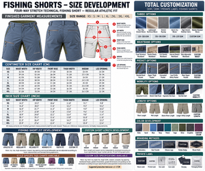 Herren-Anglerhosen - Harbor Slate - Sechs Farben - Sport- und Outdoor-Bekleidungshersteller - Cargo-Shorts mit Reißverschlusstaschen - Product Image 6