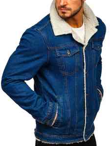 Chaqueta de invierno para hombre, chaqueta vaquera con detalles de costura premium, chaqueta vaquera ligera de mezcla de algodón, chaqueta vaquera personalizada. - Product Image 5