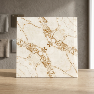 Carreaux de céramique polis brillants 24x24 pour intérieur, prix abordable, assortiment Book Match 60x60, porcelaine 600x600 pour revêtement de sol domestique - Product Image 5