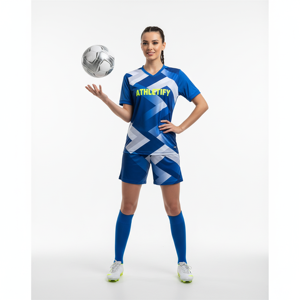 Maillot et short de football personnalisés pour femmes, uniforme de football sublimé sur mesure, kit athlétique respirant pour femmes - Product Image 1