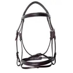 Bride de cheval en cuir de luxe sur mesure, style anglais, faite à la main, avec frontale personnalisable en couleur et taille, 2x3x2m-Cob Full - Product Image 6