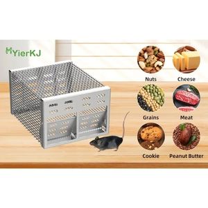 Trampa para Ratones Automática de Doble Entrada, Diseño Reutilizable de Captura y Liberación, para Uso en Interiores/Exteriores, Construcción de Hierro Resistente a la Oxidación - Product Image 5