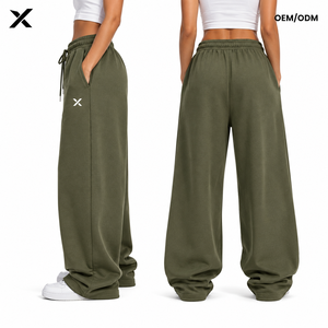 X Custom <b>Women</b> Streetwear Urban <b>Baggy</b> Fit <b>Joggers</b> Manufacturer OEM ODM Oversized Sweatpants Wholesale Soft <b>Women</b> <b>Joggers</b> Sialkot - Product Image 3