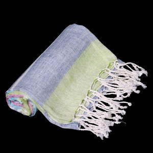 Serviette Fouta turque personnalisable avec votre logo et design à rayures, vente en gros, 100% coton, serviette Fouta douce, fabricant indien - Product Image 1