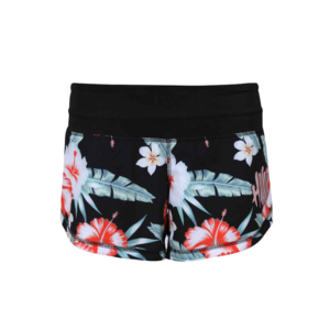 Shorts de Punto con Estampado Floral para Mujer, Cintura Media, Cierre Elástico, Bolsillos, Estilo Casual, Secado Rápido, Tela de Spandex y Poliéster - Product Image 1