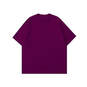 เสื้อยืดโอเวอร์ไซส์ คอกลม แขนสั้น ผ้าหนา สีพื้น ทรงหลวม สไตล์สตรีทแวร์ - Product Image 2