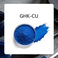 Livraison rapide depuis l'entrepôt américain, poudre lyophilisée de peptide GHK-Cu, haute pureté 99,9%