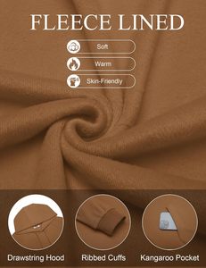 <b>Mens</b> Drop Shoulder Oversized Solid Hoodie Contemporary Urban Streetwear Pullover Soft Fleece Fabric Breathable Relaxed Fit - Product Image 5