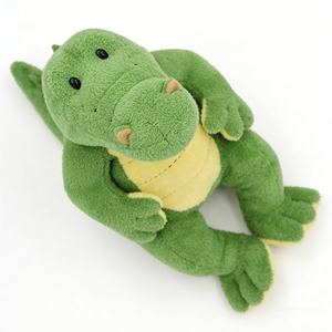 Peluche de cocodrilo verde suave personalizado, juguete de peluche de cocodrilo gordo y amigable para niños - Product Image 3