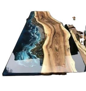 Meubles de maison de luxe de qualité supérieure MOISTURE, bois de noyer massif, salle à manger, café, cuisine, résine époxy, style ange - Product Image 2