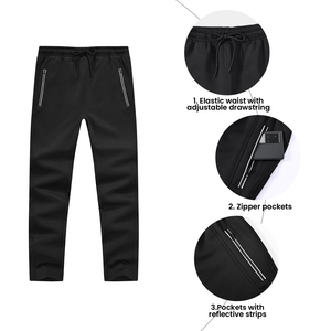 Ensemble de survêtement 2 pièces blanc pour homme, veste zippée à col rabattu, manches longues, pantalon de survêtement à cordon de serrage, décontracté - Product Image 3