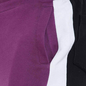 Conjunto de Sudadera con Capucha Transpirable Tejida para Hombre con Logotipo Personalizado, Morado, Negro, Blanco, Chándal Informal para Invierno - Product Image 5