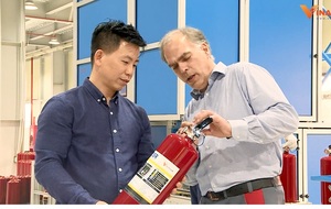 ถังดับเพลิงชนิดผงเคมี ABC 50 กก. แบบรถเข็น พร้อมมาตรฐานดับเพลิง 10A 144B C และรับประกัน 2 ปี - ระบบป้องกันอัคคีภัยทันสมัยจากเวียดนาม - Product Image 2