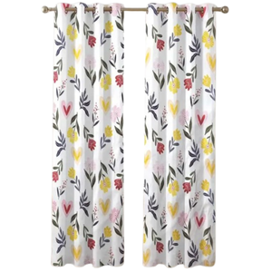 Rideaux de lit à double couche 100 % coton occultants et voilages, avec volants élégants, ignifuges, pour mariages, hôtels et bureaux (ensemble complet) - Product Image 1