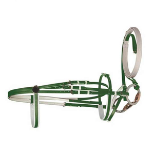 Bridon de cheval en PU fantaisie avec forme anatomique, rembourrage doux, design réglable, couleurs et logo personnalisés, service OEM, vente en gros - Product Image 3