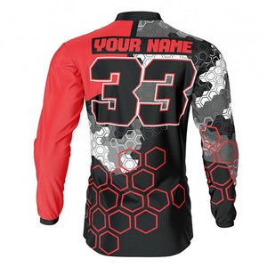 เสื้อแข่งมอเตอร์ไซค์แบบสั่งทำ เสื้อเจอร์ซีย์ BMX สำหรับแข่งรถ ระบายอากาศได้ดี แห้งเร็ว เหมาะสำหรับดาวน์ฮิลล์และมอเตอร์ครอส - Product Image 2