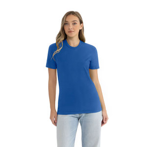 T-shirts en coton/bambou tricotés personnalisés et imprimés en gros |   T-shirts unisexes respirants à coupe classique en gros - Product Image 4