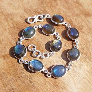 Pulsera de Piedra Natural de Latón Estilo Boho para Hombre y Mujer, para Meditación, Sanación y Regalo, Disponible para Exportación - Product Image 5