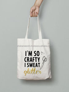 Bolsa de Mano de Lona de Algodón Reciclado Sostenible, Estampada, Nuevo Estilo, Bolsa de Almacenamiento de Ropa Grande para Mujer, Hecha en India - Product Image 2