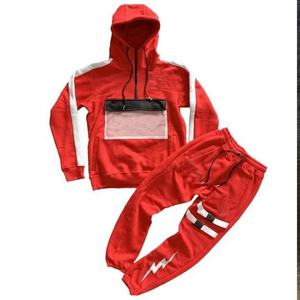 Chándal de carga personalizado de alta calidad para hombre, ropa de calle reflectante de 3m, traje de chándal a rayas, chándal de lana de algodón - Product Image 3