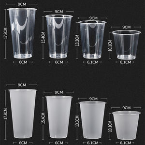Tasses et ensembles de tasses à thé et à café en PP de qualité supérieure avec un diamètre de 90 mm, options transparentes personnalisables pour les boissons à bulles et les boissons chaudes - Product Image 4