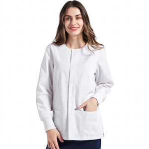 Unisex Freizeit-Cardigan mit langen Ärmeln, gewebtem Farbverlauf, einreihig, atmungsaktive Arbeitskleidung für Ärzte und Pflegekräfte - Product Image 1