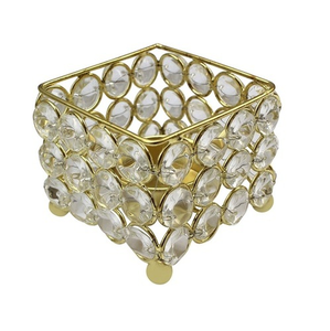 Porte-bougie votif en métal doré, élégant et décoratif, pour centre de table de mariage ou de maison, luxueux et personnalisable - Product Image 4