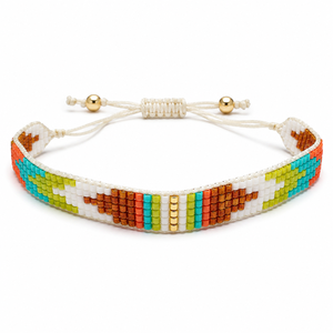 Wholesale Handmade Beads <b>Bracelet</b> Set for Women Adjustable <b>Boho</b> Geometric Friendship Jewelry Trendy Party Custom Colors OEM - Product Image 3