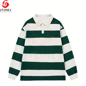 <b>Men's</b> Regular Fit <b>Long</b> <b>Sleeve</b> <b>Striped</b> T-<b>Shirt</b> Casual Fitness Wear Knitted Breathable Eco-Friendly 100% Cotton Made Soft - Product Image 2