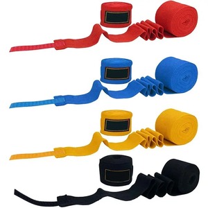 Bandage de boxe en nylon élastique avec logo personnalisé, bandage de protection pour les mains et les poignets - Product Image 1