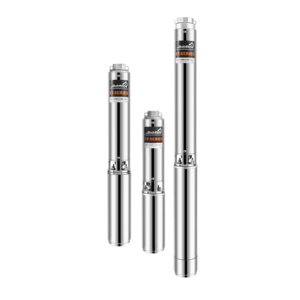 Bomba de agua sumergible de pozo profundo de alta presión multietapa Subwell de acero inoxidable con impulsor de plástico de 4 pulgadas, 0.75kW, 1.2M - Product Image 1