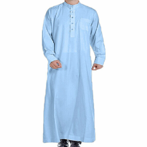 Nuevo Thobe Masculino 2026, Jubba de Secado Rápido, Kaftan, Thobe Marroquí Elegante, Color Blanco, Corte Holgado, Thobe Musulmán Tradicional - Product Image 5