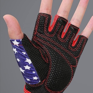 Guantes de levantamiento de pesas de medio dedo sublimados Guantes deportivos de gimnasio antideslizantes transpirables para gran oferta - Product Image 2