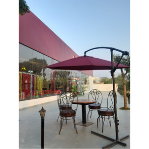 Parasol Droit DD1476 pour Jardin et Plage, Imperméable, Tissu Nylon 190T, Protection Solaire Extérieure, Diamètre 140cm, Design Moderne - Product Image 4