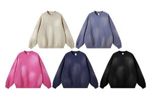 Sweat-shirt à col rond oversize pour homme de haute qualité, en coton molletonné, style streetwear décontracté, OEM - Product Image 6