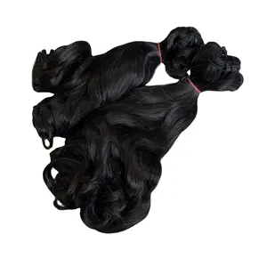 Оптовые продавцы натуральных волос, волнистые вьетнамские натуральные человеческие волосы, необработанные пучки волос с кутикулой, произведены в компании Rio