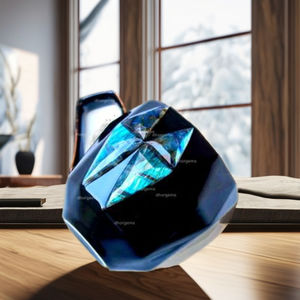 Bougeoir en cristal de labradorite, tasse en porcelaine, tasse en plastique avec logo, machine d'impression, modèle de pierre précieuse décorative - Product Image 1